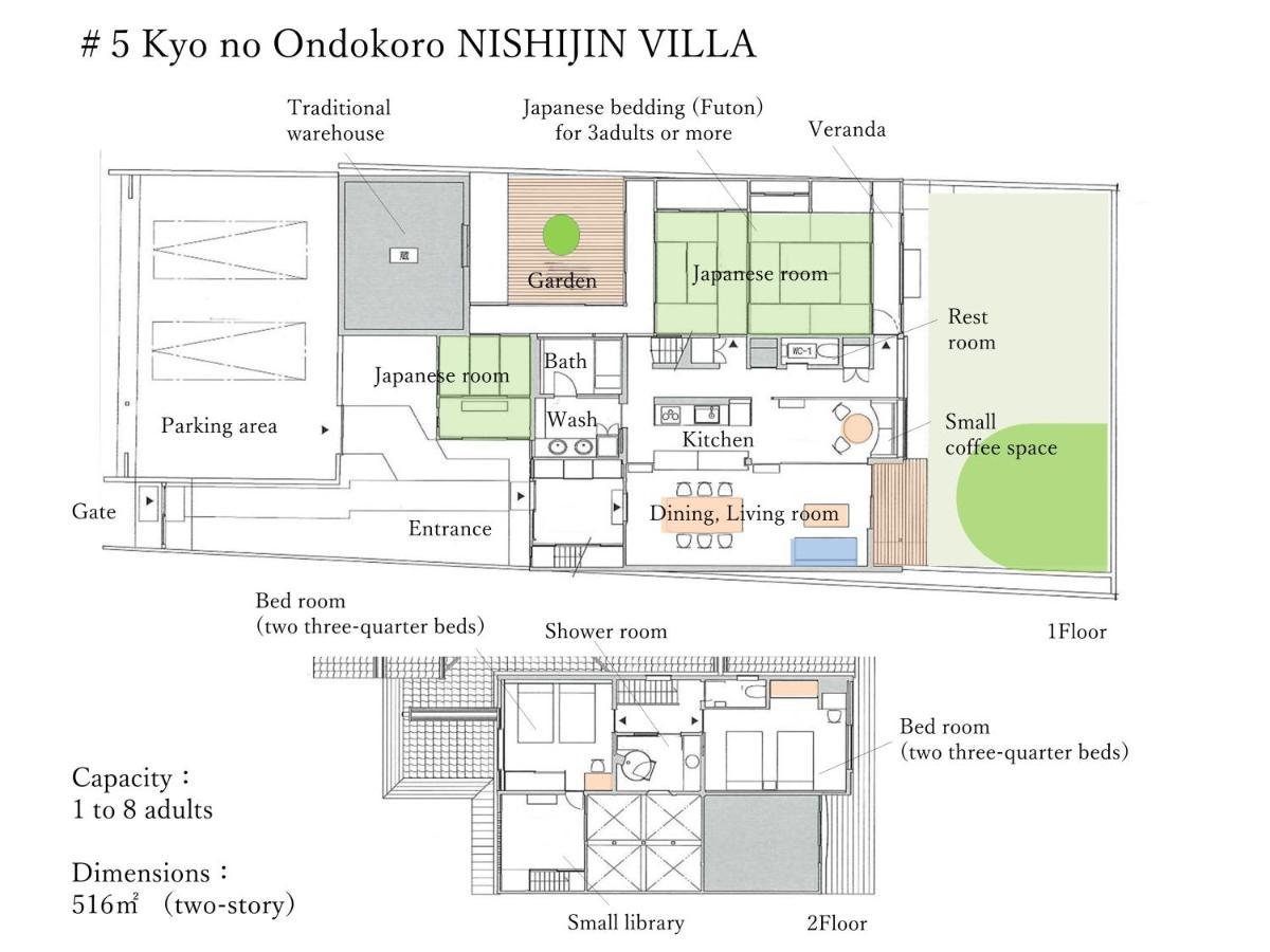 Kyo No Ondokoro Nishijin Villa #5 Киото Экстерьер фото